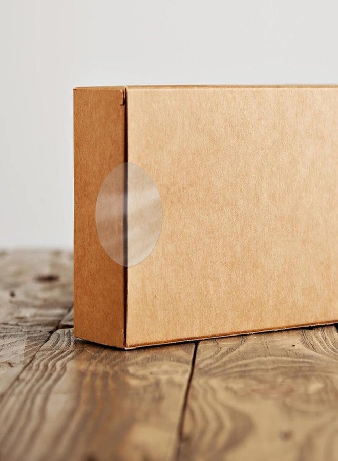 True-Ally ملصقات دائرية شفافة كريستالية من True-Ally، 500 قطعة، قطر 2 بوصة / 50 مم، ملصقات لاصقة دائرية شفافة لإغلاق الأظرف (2 بوصة / 50 مم (500 ملصق)) - Image 5