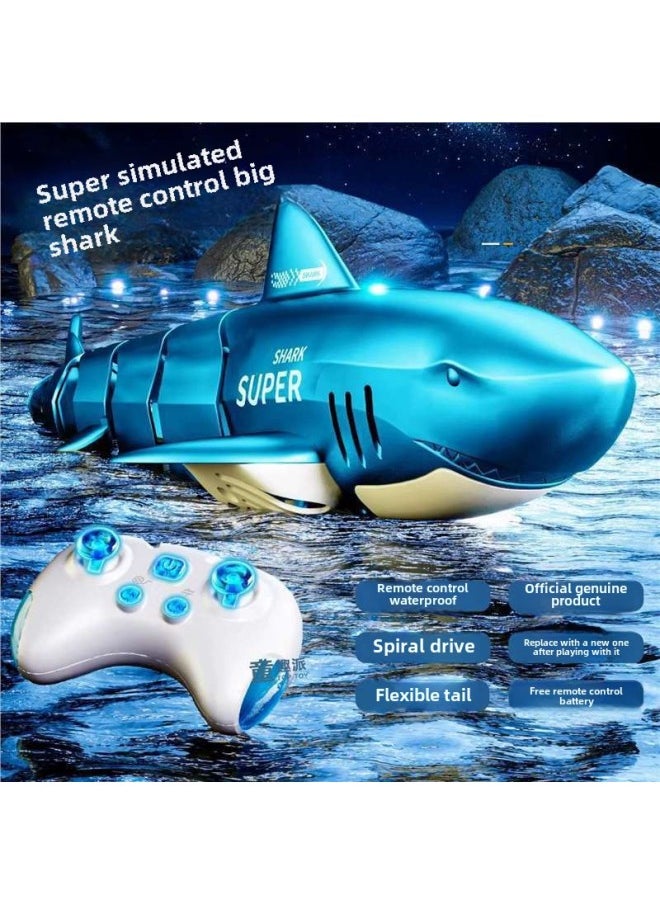 Electric Remote Control Dolphin Water Machinery Real Children's Water Toy Boat Remote Control Shark Whale Toy For Boys And Girls-Color:Remote Control Pink Dolphin With Light Remote Control Upgrade Fully Waterproof Gift Box-Specifications:Lithium Battery *1 30 Minutes Battery Life + Freight Insurance + Standard Warranty  - Image 2