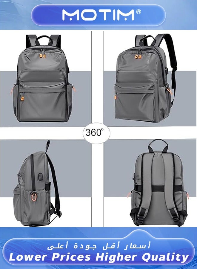 Motim Travel Laptop Backpack Business Anti Theft Backpack with USB Charging Port Water Resistant College School Bag Gifts for Men & Women Fits 15.6 Inch Notebook Computer Bag  - Image 2