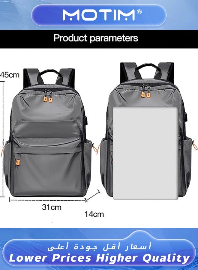 Motim Travel Laptop Backpack Business Anti Theft Backpack with USB Charging Port Water Resistant College School Bag Gifts for Men & Women Fits 15.6 Inch Notebook Computer Bag  - Image 3