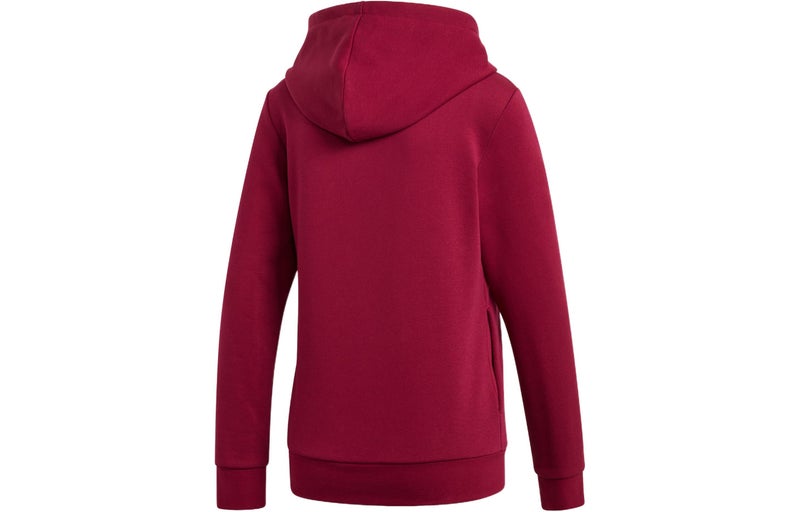 Adidas (WMNS) adidas Linear Hoodie 'Burgundy' - Image 2