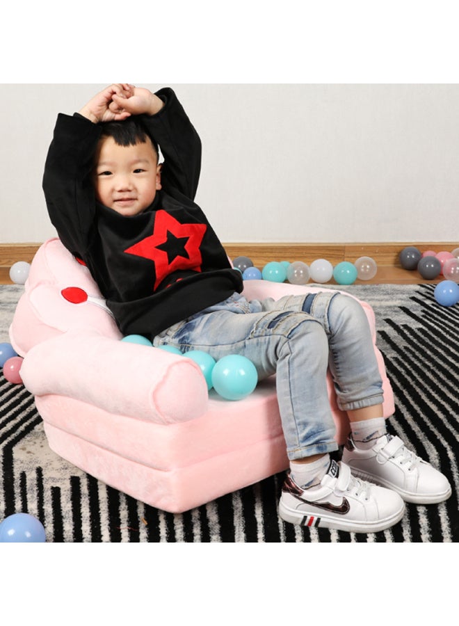 Making A Living Children's Sofa Girl Princess Baby Sofa Chair Folding Lazy Cartoon Kindergarten Seat Gift Birthday-Specifications:50*40* 47cm-Color:Four-layer Style Remarks - Image 3