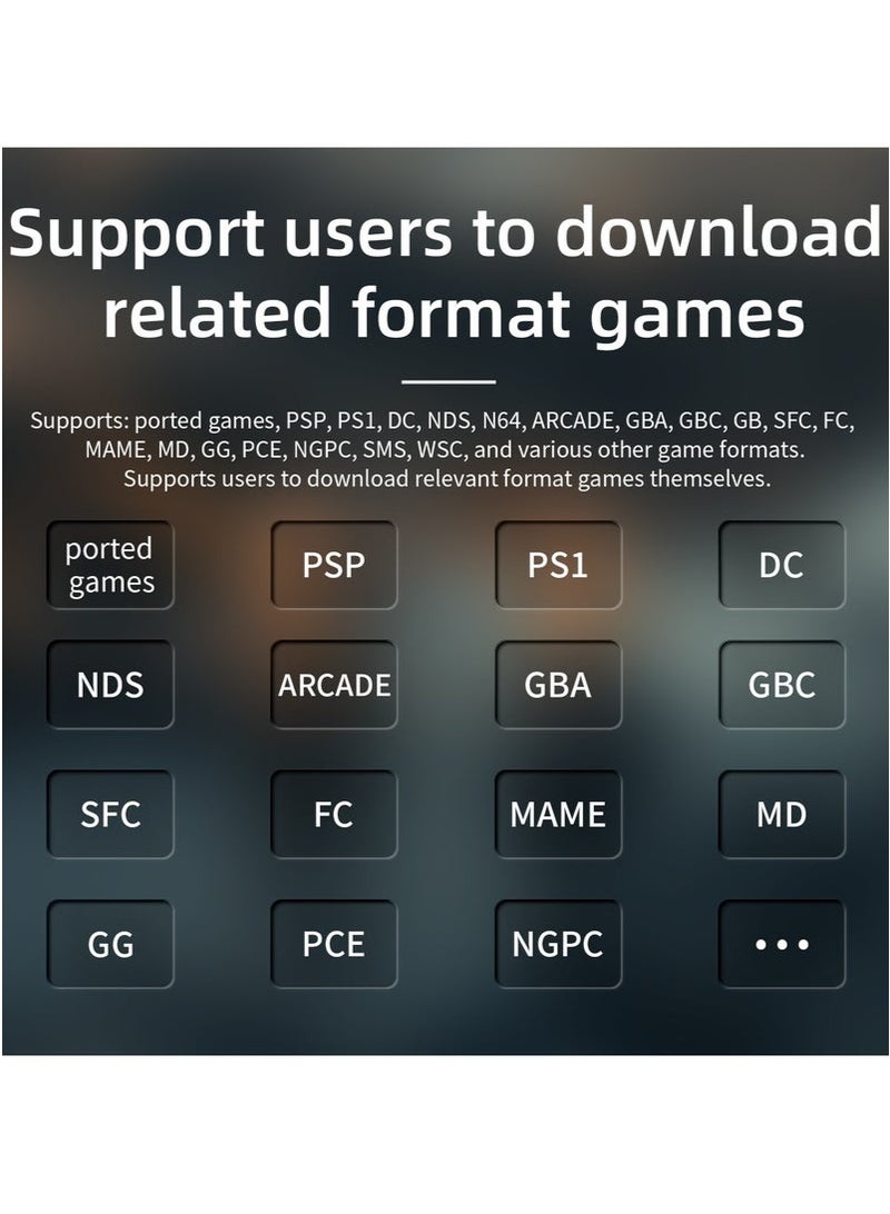 أنبيرنيك وحدة تحكم ألعاب محمولة رترو RG40XX H، 64 بت، لينكس، شاشة IPS 4.0 بوصة، متوافقة مع 5Gواي فاي، بلوتوث ، مخرج HDMI-TV (أسود، 64 جيجابايت) - Image 5