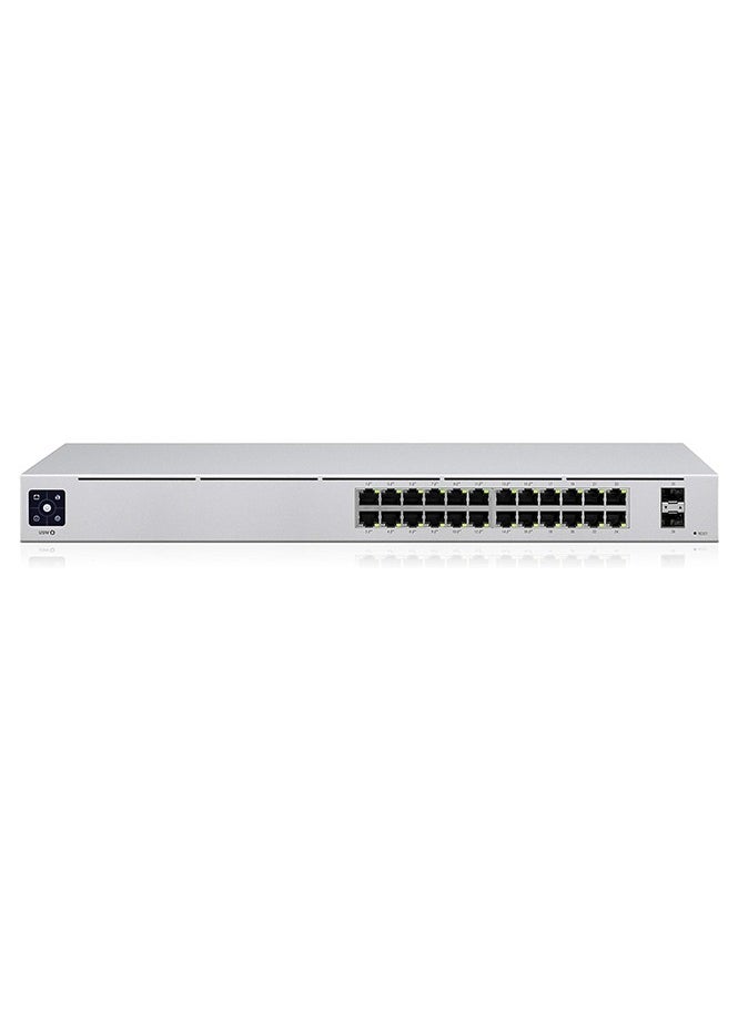 FIPKA USW-24-POE 24Port PoE Managed L2L3 Gigabit Ethernet (101001000) Power over Ethernet (PoE)  - Image 1