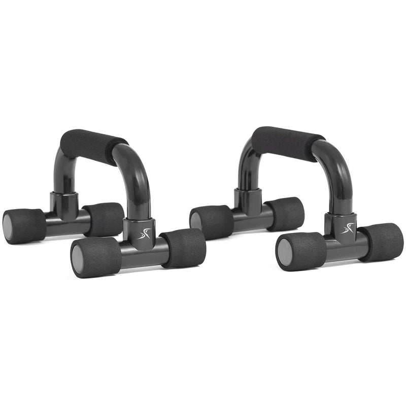 ProsourceFit Push-Up Bars (Set of 2)-Lightweight plastic handles with cushioned foam grips and slip resistant base - Image 1