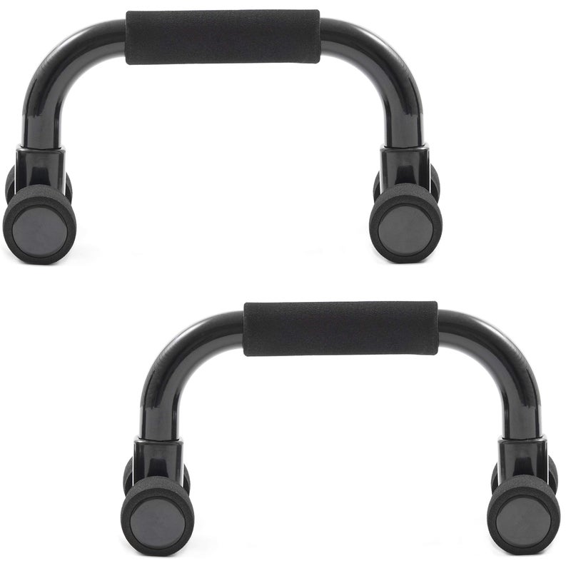 ProsourceFit Push-Up Bars (Set of 2)-Lightweight plastic handles with cushioned foam grips and slip resistant base - Image 2