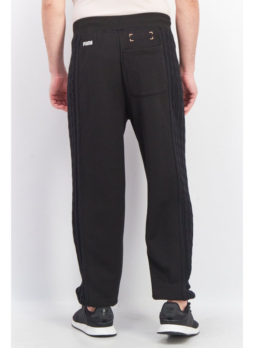 PUMA Men Sportswear Fit Textured Jogger Pants, Black  - Image 3