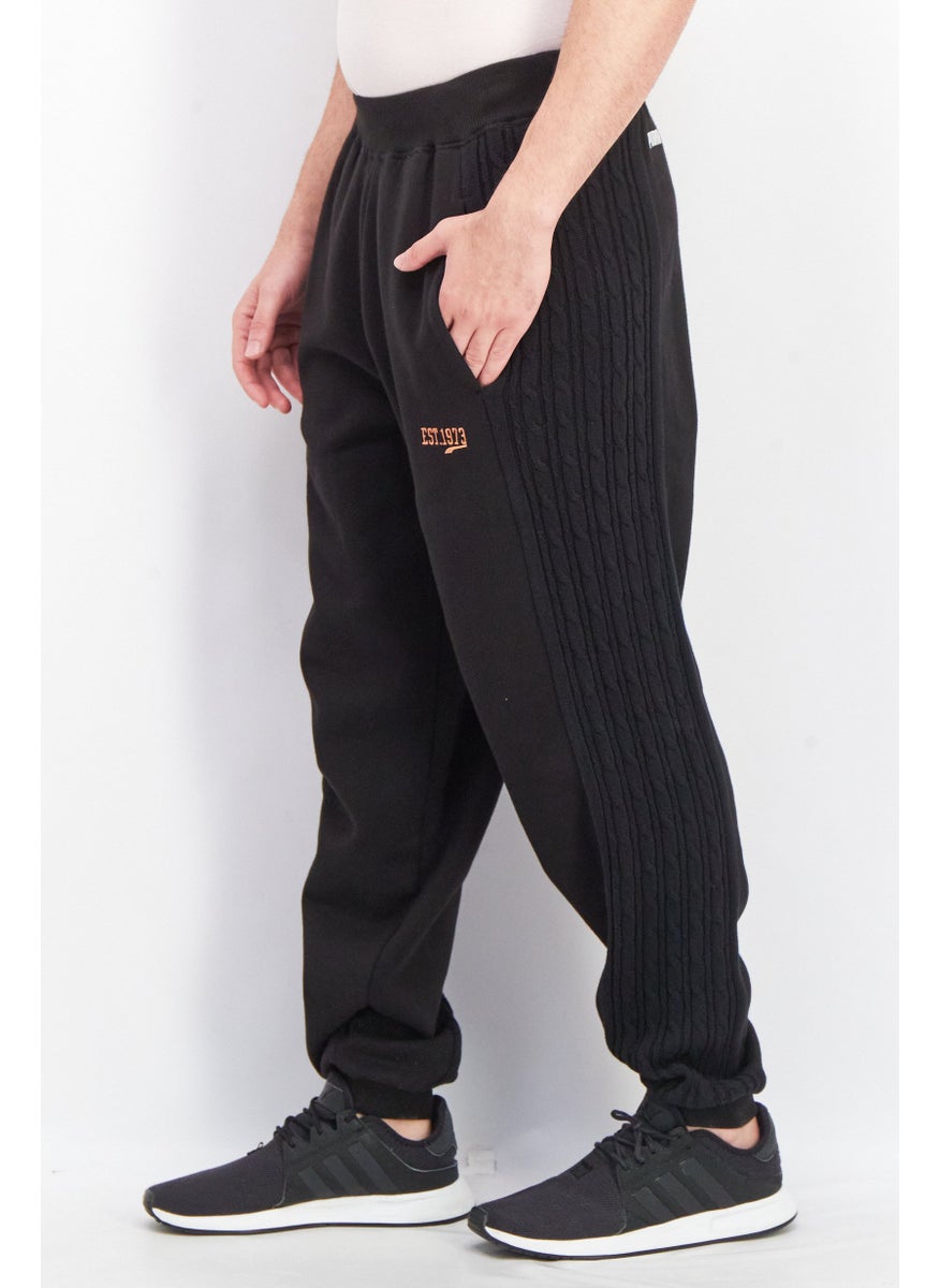 PUMA Men Sportswear Fit Textured Jogger Pants, Black  - Image 2