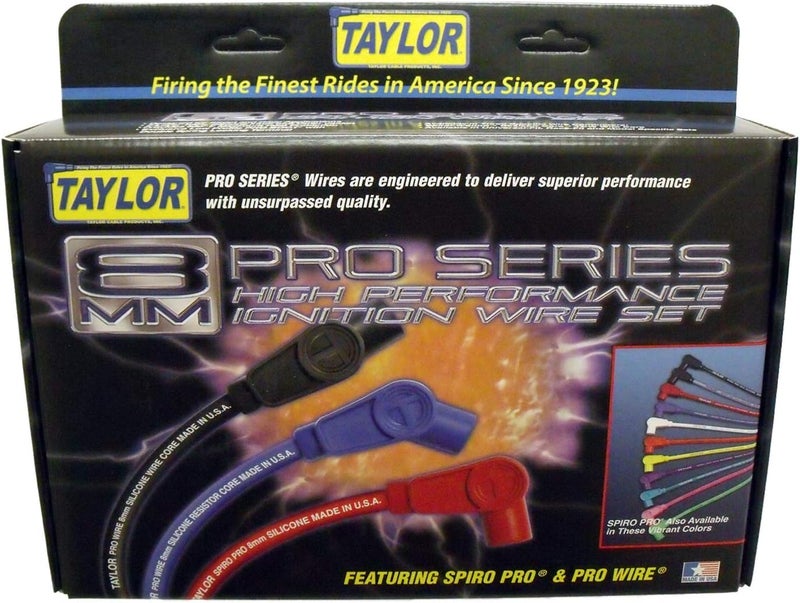 Taylor Cable 70653 8mm Pro Wire Blue Spark Plug Wire Set - Image 2