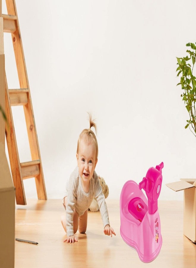 aaKaR Sonal - Baby Scooty - Baby Toilet Trainer Potty Seat with Removable Tray, Lid Cover (Pink) (Pink), Plastic - Image 3