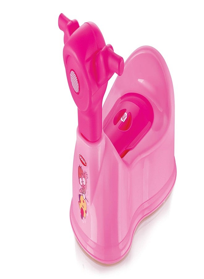 aaKaR Sonal - Baby Scooty - Baby Toilet Trainer Potty Seat with Removable Tray, Lid Cover (Pink) (Pink), Plastic - Image 4