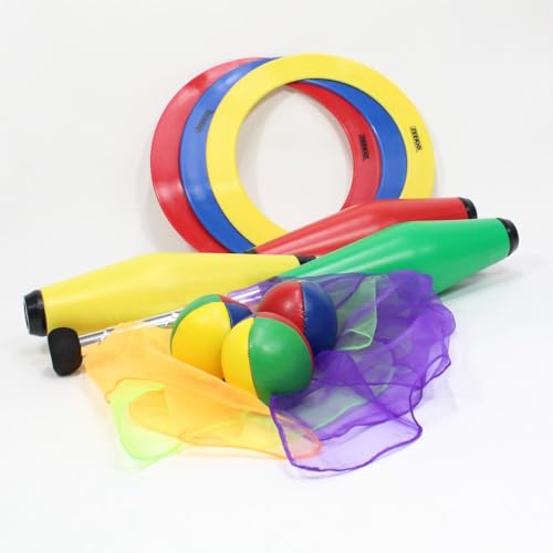 Zeekio YoYoSam  Juggling Kit  Learn to Juggle  for Beginners  Juggling Starter Set Durable  Vibrant Colors  Complete Starter Kit  3 Balls 3 Scarves 3 Rings  3 Clubs - Image 5