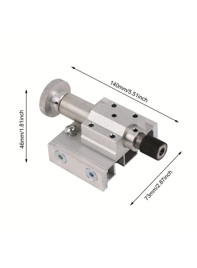 Manual Metal Mini Lathe Machine Adjustable Tailstock Silvery DIY Metalworking Tool - Image 3