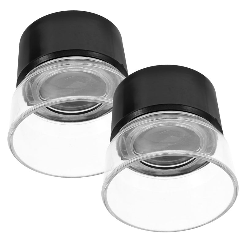 2 Pcs Cylindrical Magnifying Glass Portable Handheld Magnifier For Reading Jewelry Antique Collecting Compact Storage - Image 2
