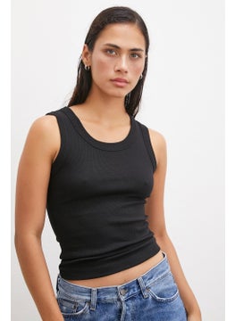 Wide Bib Undershirt Black
