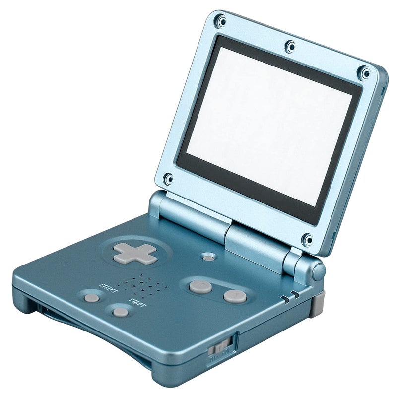 OSTENT Full Housing Shell Case Cover Replacement Compatible for Nintendo GBA SP Gameboy Advance SP - Color Light Blue [video game] - Image 1