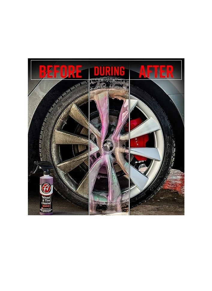 Adam's Polishes Adam's Polishes Wheel And Tire Cleaner 16oz Professional All In One Tire And Wheel Cleaner Use With Wheel Brush And Tire Brush Car Wash Wheel Cleaning Spray For Car Detailing  - Image 2