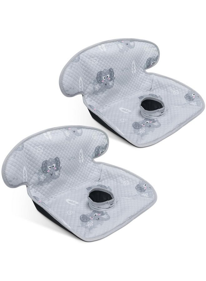 COOLBEBE حامي مقعد السيارة COOLBEBE للرضع لتدريب الحمام، 2 عبوة بطانة مقعد السيارة المقاومة للماء لتدريب الأطفال الرضع، وسادات حماية مقعد السيارة لعربات الأطفال ومقاعد السيارة (رمادي، 2 قطعة) - Image 1