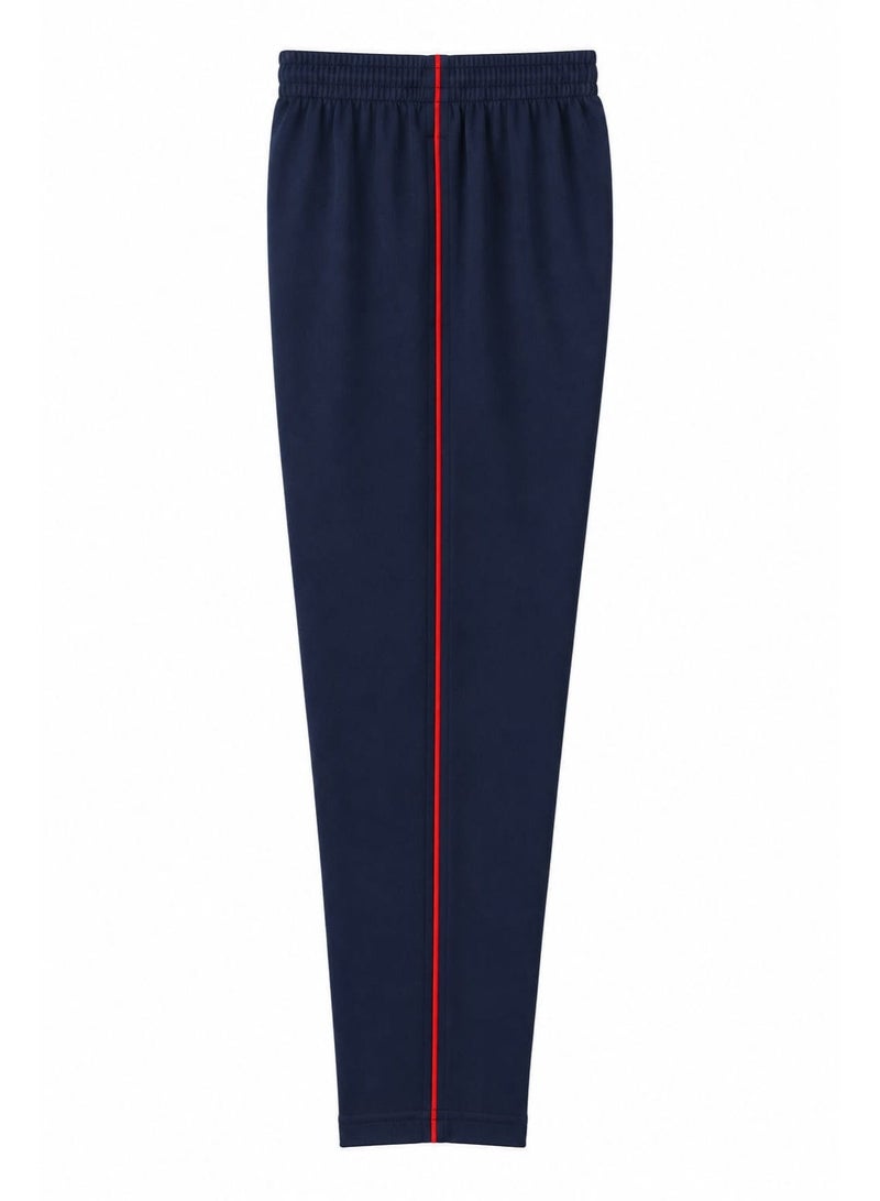 PONY UNIFORMS Kids School Sports Trousers | Close Mesh Sports Fabric | Elastic Waist | Navy Blue | Unisex PE Uniform Pants