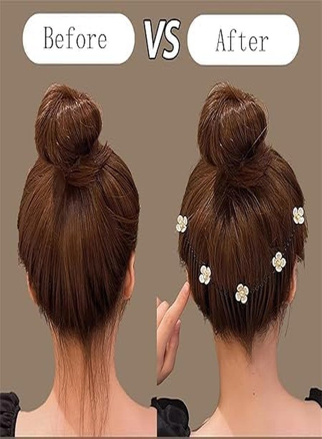 Calixe Stretchable Invisible Hair Clip Pack of 2 Magic Hair Comb Double Comb Flexible Hair Accessory for Women and Girls Multicolor - Image 2