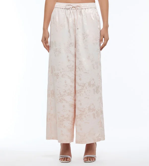 بي سي بي جي BCBG-JAQUARD SATIN TROUSER