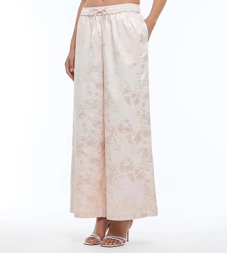 بي سي بي جي BCBG-JAQUARD SATIN TROUSER