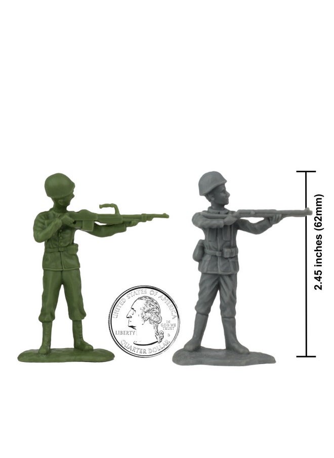 BMC Toys Bmc Ww2 Dday Plastic Army Men Utah Beach 40Pc Soldier Figures Playset  - Image 5