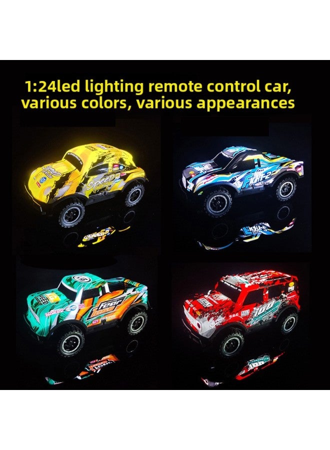 1:24 With Light Small Proportion Remote Control Car Non-live Children's Toys Remote Control Car-Color:Y242 Green-Scale:1:24  - Image 3