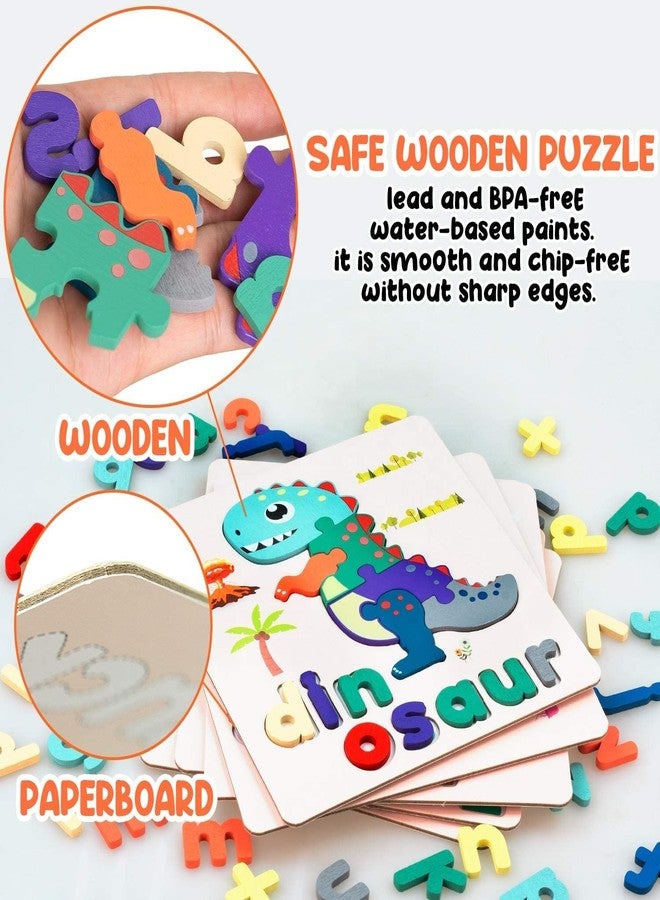 Vianz Jigsaw Puzzles with Alphabets, 6 Boards in 1 Box, Animals, Alphabets, Educational Learning Toys, Montessori Stem Toy for Toddlers Kids Age 1 2 3 4 - Image 3