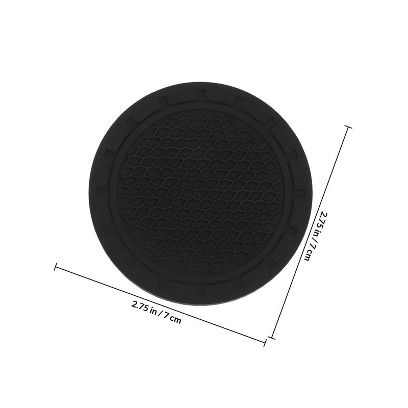 2 Pack Universal Cup Holder Inserts Insulation Coasters For Car Black - Image 3