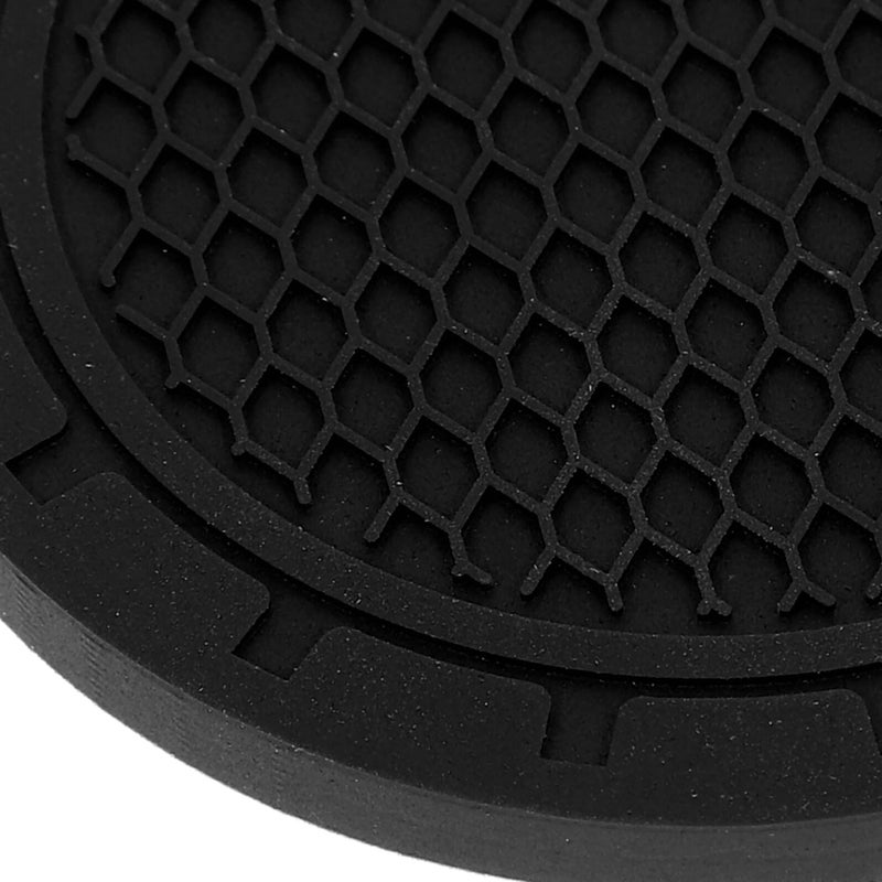 2 Pack Universal Cup Holder Inserts Insulation Coasters For Car Black - Image 4