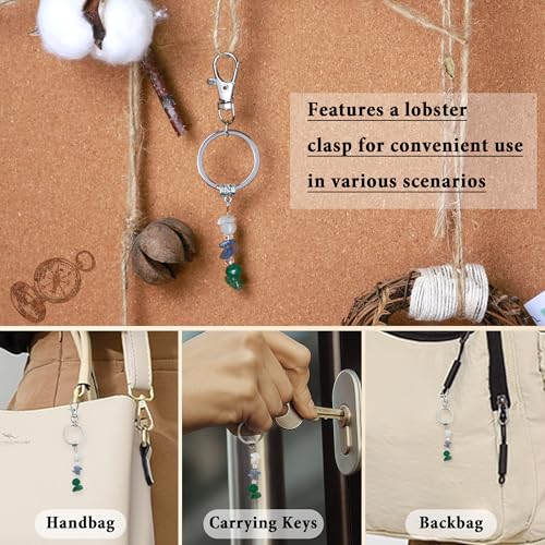 DAYANEY New Beginnings Gifts Nature Crystal Keychain, Coworker Leaving Gifts for Women, Retirement, Graduation, New Job, Divorce and Inspirational Gifts for Women Cute Keychain - Image 5