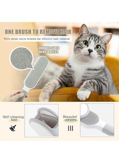Sweet Life 2 Lint Removers, Lint Brush, Pet Hair Remover for Clothes, Laundry, Couches, Bed, Car Seats and Fabric, Reusable Lint Cleaner for Dog and Cat, Double- Sided Self Cleaning Tool, Portable for Home and Travel  - Image 4