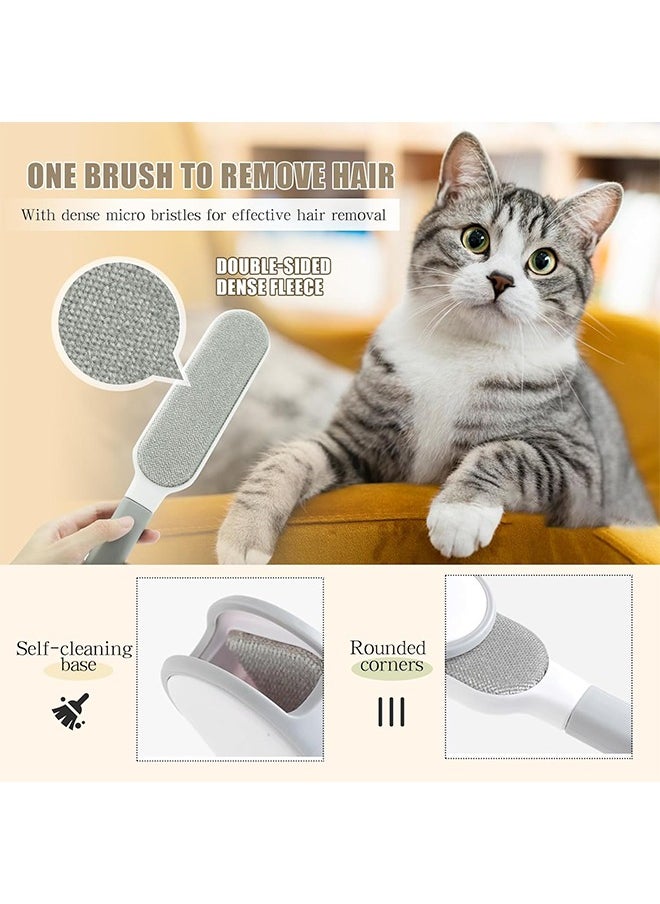 Sweet Life - 2 Lint Removers, Lint Brush, Pet Hair Remover for Clothes, Laundry, Couches, Bed, Car Seats and Fabric, Reusable Lint Cleaner for Dog and Cat, Double- Sided Self Cleaning Tool, Portable for Home and Travel - Image 1