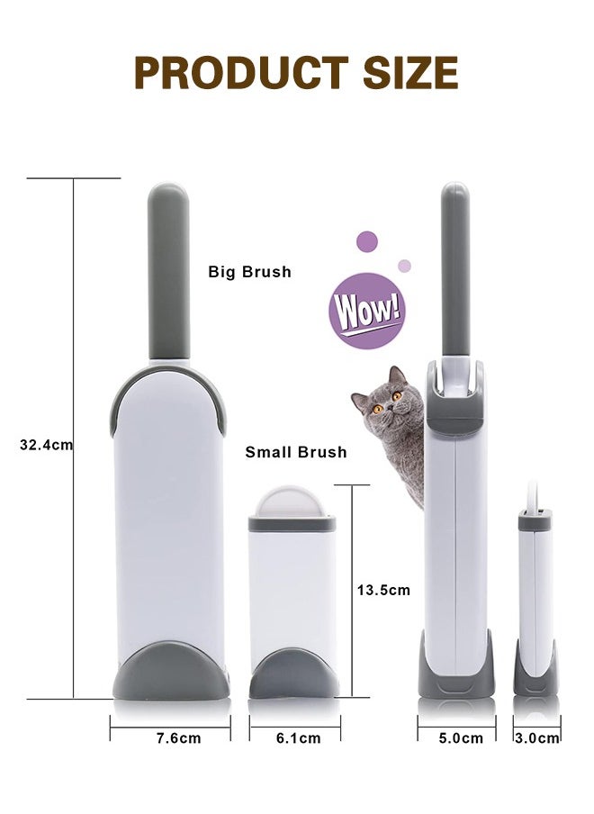 Sweet Life - 2 Lint Removers, Lint Brush, Pet Hair Remover for Clothes, Laundry, Couches, Bed, Car Seats and Fabric, Reusable Lint Cleaner for Dog and Cat, Double- Sided Self Cleaning Tool, Portable for Home and Travel - Image 1