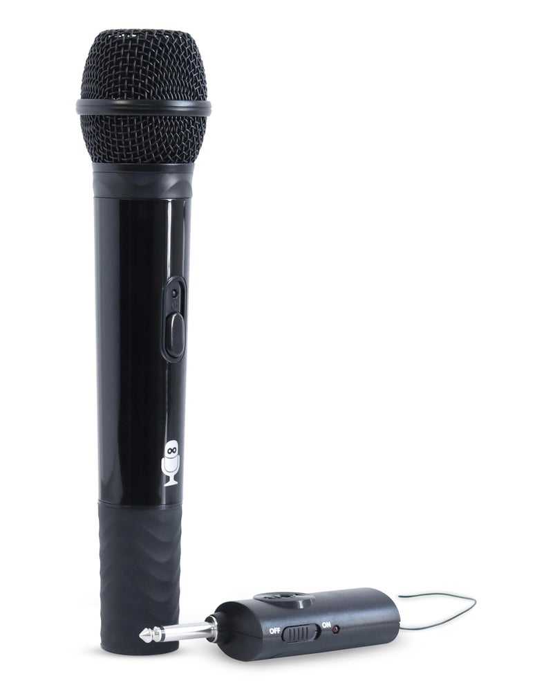 Singing Machine Portable Wireless Microphone (Black) - Premium Unidirectional UHF Wireless Mic for Singing, Speeches & Events - Cordless Mic Compatible with Karaoke Machines, PA Systems & More - Image 1