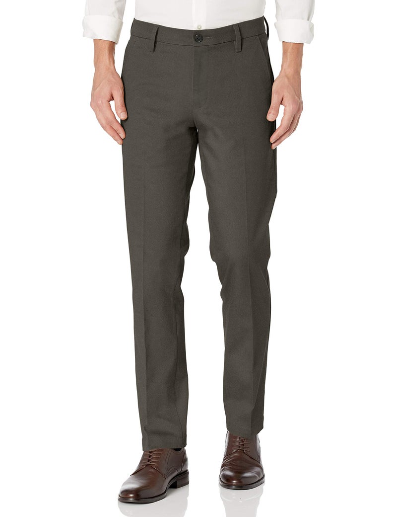 Dockers Men's Straight Fit Workday Khaki Smart 360 Flex Pants (Regular and Big & Tall), Storm Grey, 34W x 30L - Image 3
