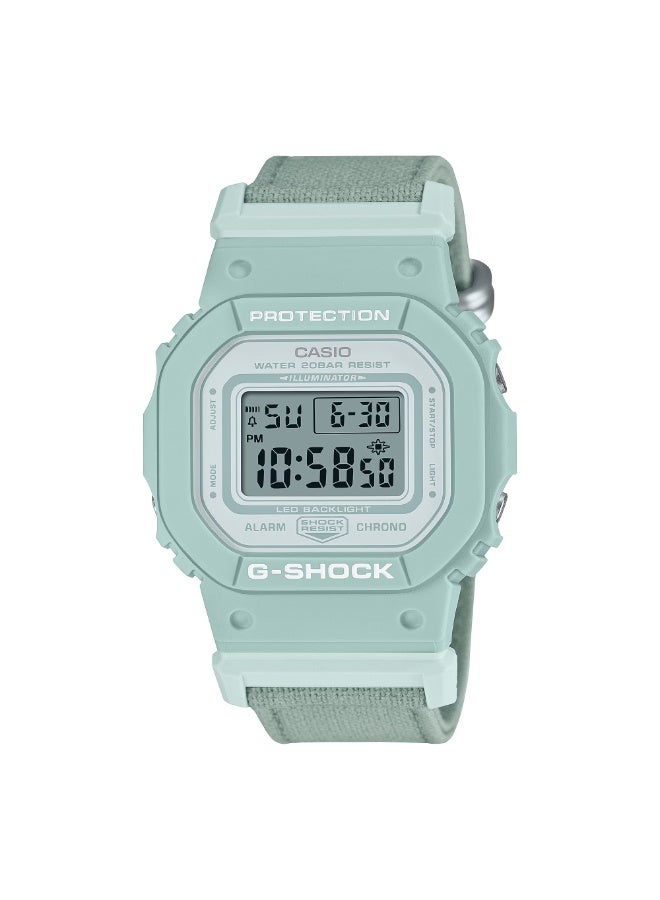 Casio G-Shock Digital Organic Blue Cloth Strap Bio-Based Resin Quartz GMD- S5600CT-3A Women's Watch - Image 1