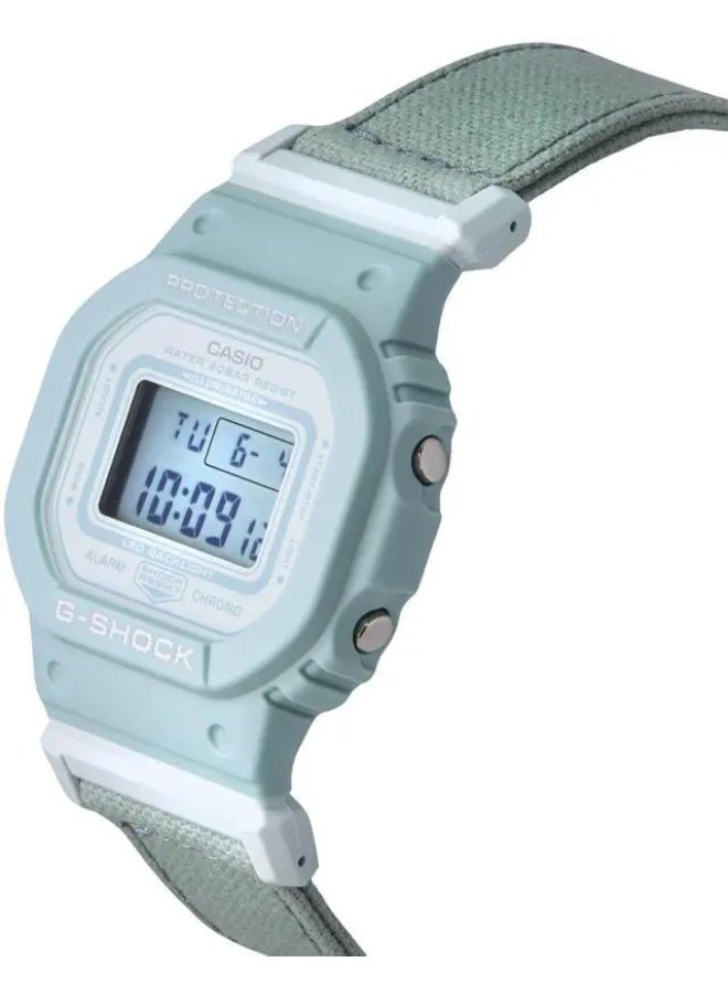 Casio G-Shock Digital Organic Blue Cloth Strap Bio-Based Resin Quartz GMD- S5600CT-3A Women's Watch - Image 2