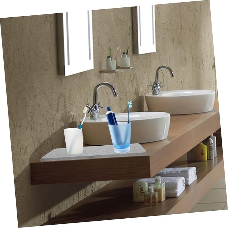 Diatomite Soap Holder Mat Coaster for Kitchen Bathroom Countertop Easy to Clean - Image 3