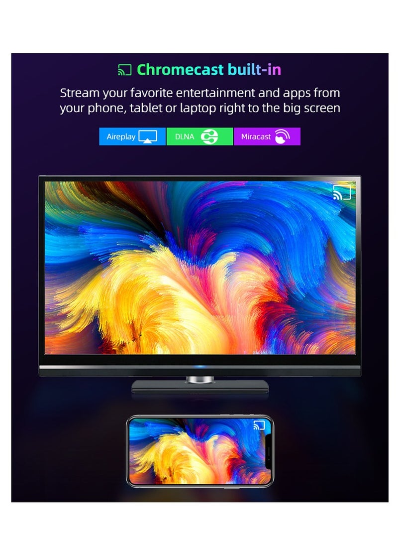 Furtey - Android 13 TV Stick with Remote Control , HD 8K Resolution Ultra HD Streaming Device, Allwinner H313 Bluetooth Streaming Media Player  Web Player , Home Media Player , Internet Set Top TV Box Black - Image 1