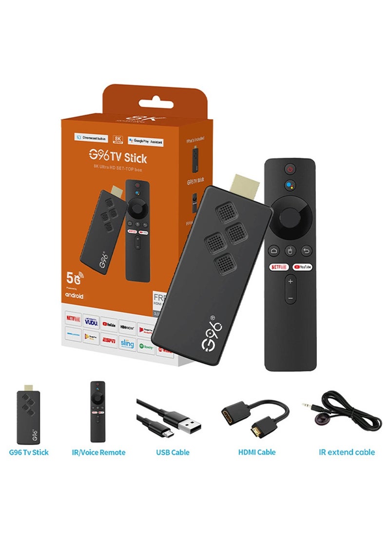 Furtey - Android 13 TV Stick with Remote Control , HD 8K Resolution Ultra HD Streaming Device, Allwinner H313 Bluetooth Streaming Media Player  Web Player , Home Media Player , Internet Set Top TV Box Black - Image 1