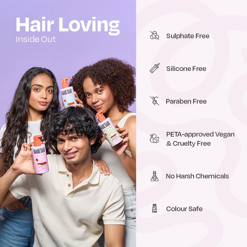 Manetain Clarifying Shampoo for All Hair Types 236ml Sulphate Paraben and Toxin Free Mild Vegan Shampoo for Women, Men with Wavy, Dry, Curly and Frizzy Hair - Image 4