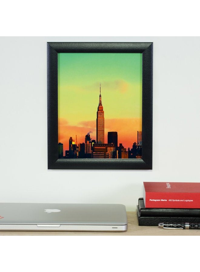 Craig Frames 1WB3BK Picture Frame, Smooth Wrap Finish, 1-Inch Wide, Black, 16x24 - Image 2