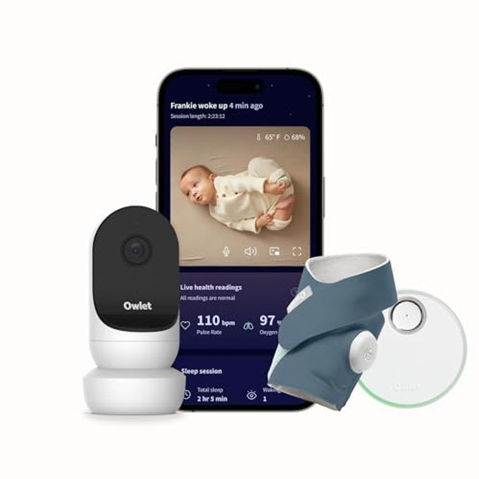 Owlet Dream Sight (Gen 2) Smart Video Baby Monitor | 2K Hd Camera W/Night Vision | Detects Crying, Motion & Temperature | Customizable Alerts | Two-Way Talk | Secure Wi-Fi | Blue - Image 1