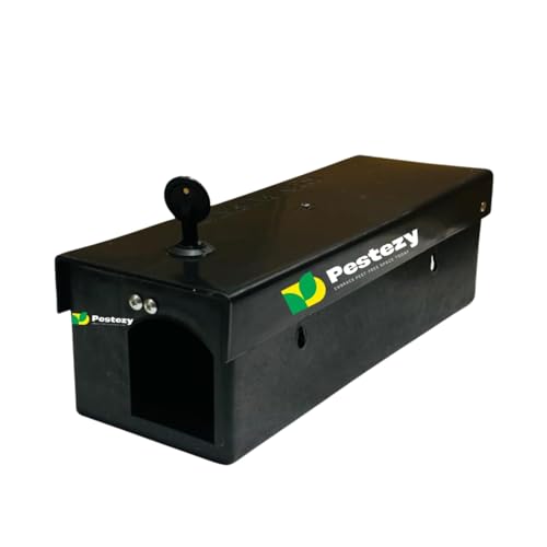 AYUNIX Pestezy Rodent Bait Station Roda Box Rat Bait Station Plastic with Key & Lock Mechanism (Pack of 10) - Image 4