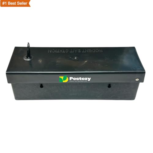AYUNIX Pestezy Rodent Bait Station Roda Box Rat Bait Station Plastic with Key & Lock Mechanism (Pack of 10) - Image 2