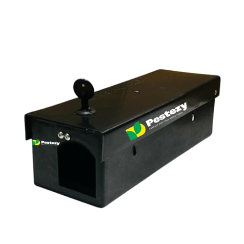 AYUNIX Pestezy Rodent Bait Station Roda Box Rat Bait Station Plastic with Key & Lock Mechanism (Pack of 10) - Image 1