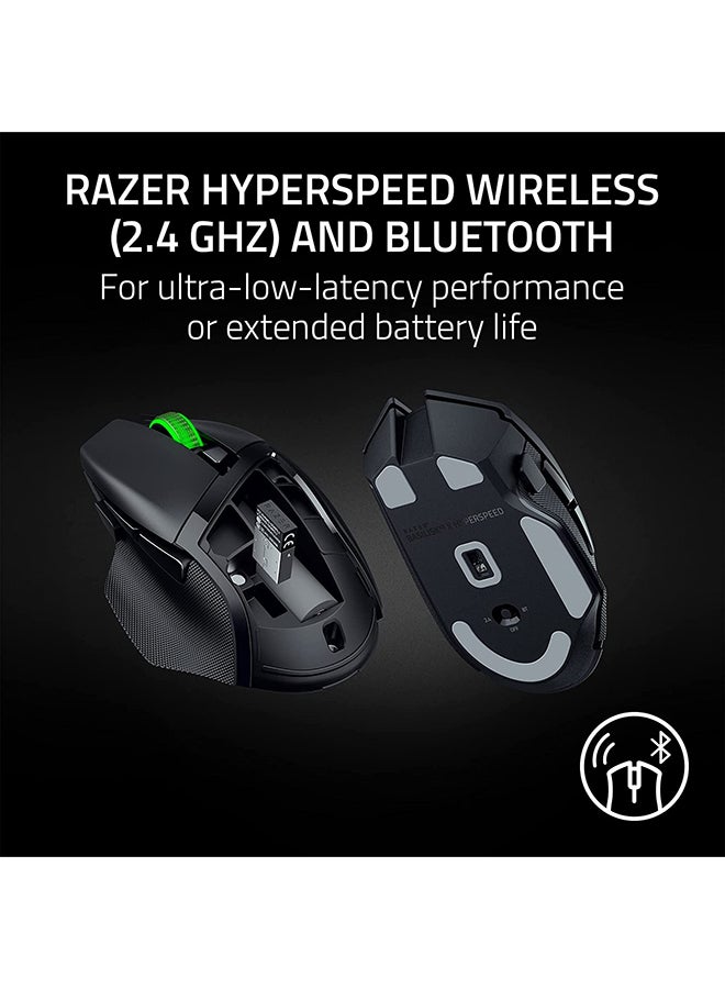 ريزر ماوس الألعاب Basilisk V3 x Hyperspeed، مستشعر بصري متقدم 5G بدقة 18K DPI، حساسية قصوى 18000 DPI، مفاتيح الماوس الميكانيكية Gen-2، وضع Hypershift، أسود | RZ01-04870100-R3G1 - Image 3