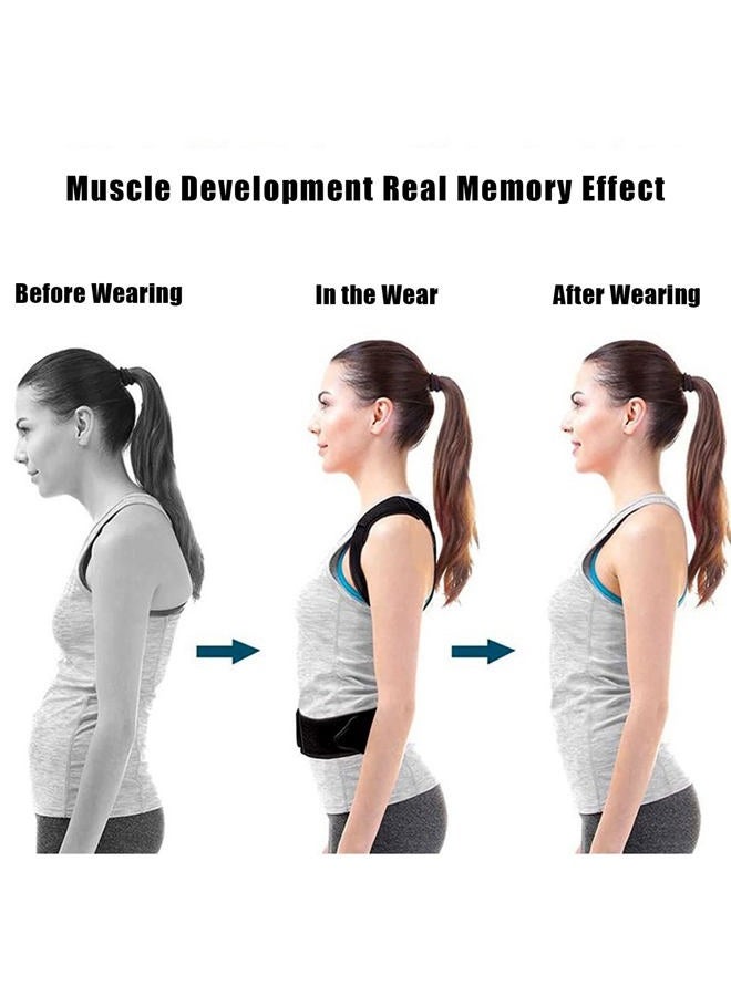 Flylin Posture Corrector for Kids Adjustable Back Straighter with Shoulder Pads Upper Back Posture Brace for Teenagers to Provide Spinal Support Improve Posture and Prevent Slouching (L 27.5"~39.4" in) - Image 4